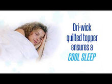 Load and play video in Gallery viewer, Queen Size Stay Cool Mattress Protector by Exelsior