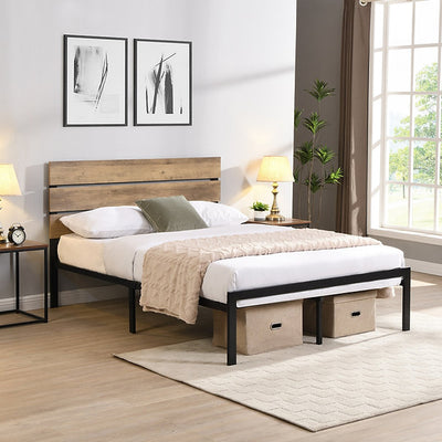 Double / Full Size IF-5247 Wood Panel Platform Bed Frame