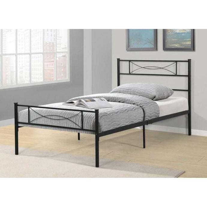 Black Single Size fish Style Bed Frame 154